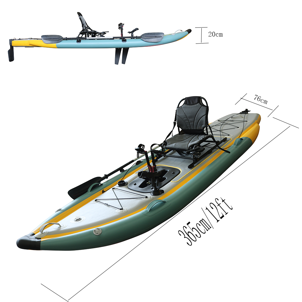 Pedal Propulsion Foldable Infl - đánh giá và giá Fishing Kayak Sit On Top