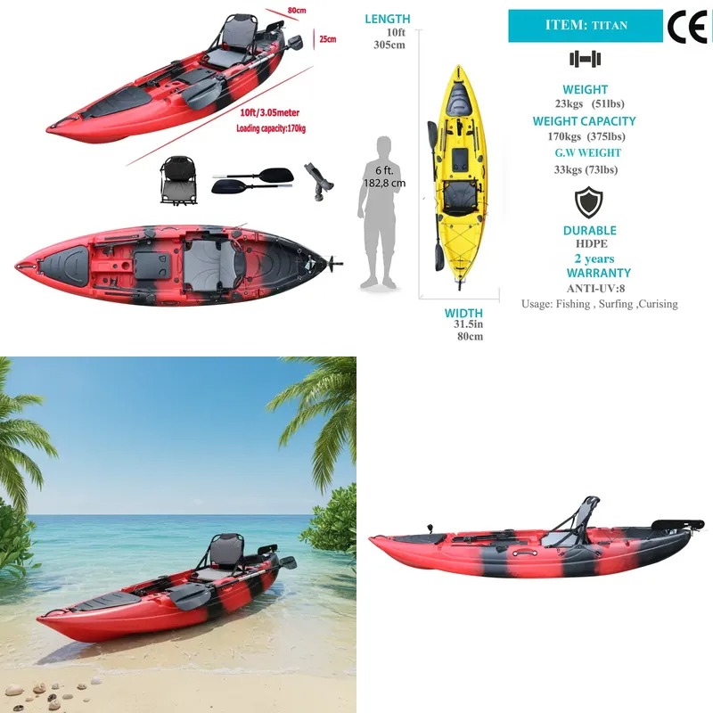 10ft Single Seat Sit on Fishin - đánh giá và giá Fishing Kayak Seat