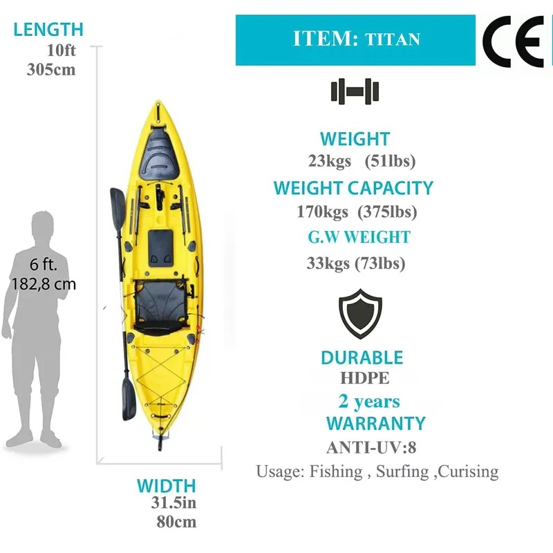10ft Single Seat Sit on Fishin - đánh giá và giá Fishing Kayak Seat