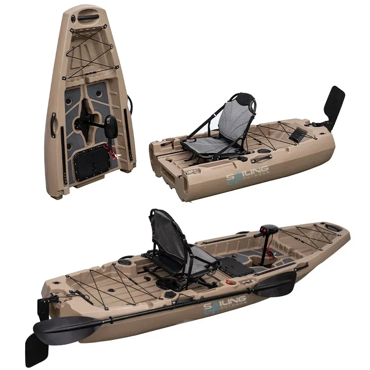 9.5ft 1 Person Folding Plastic - đánh giá và giá Fishing Kayak Pedal Drive