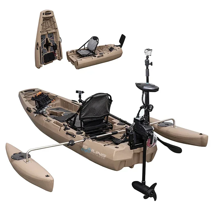9.5ft 1 Person Folding Plastic - đánh giá và giá Fishing Kayak Pedal Drive