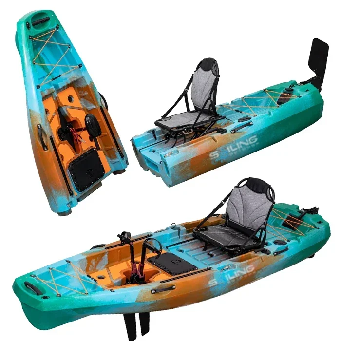 9.5ft 1 Person Folding Plastic - đánh giá và giá Fishing Kayak Pedal Drive